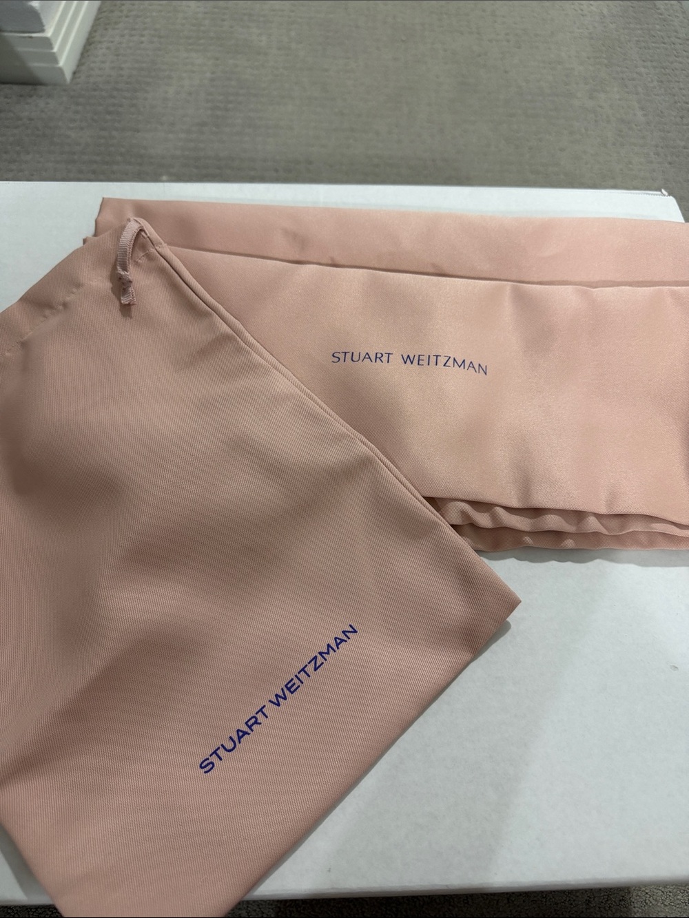 Stuart Weitzman Dust Bags - Pale Blush Pink Set of 3